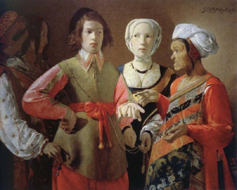Georges de La Tour the fortune teller oil painting image